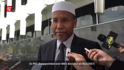 PAS MPs react to Govt's decision to not table RUU355 bill