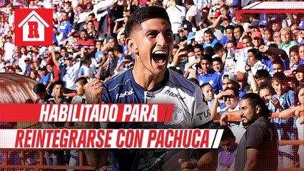Víctor Guzmán, habilitado para reintegrarse con Pachuca tras ocho meses