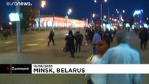 تصاویری از ادامه اعتراضات بلاروس بدنبال اعلام پیروزی دوباره لوکاشنکو