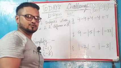 Integers test part 1
