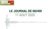 Journal de 06 heures du 11 août 2020 [Radio Côte d'Ivoire]
