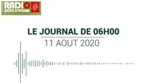 Journal de 06 heures du 11 aot 2020 [Radio Cte d'Ivoire]