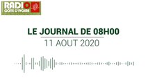Journal de 08 heures du 11 août 2020 [Radio Côte d'Ivoire]