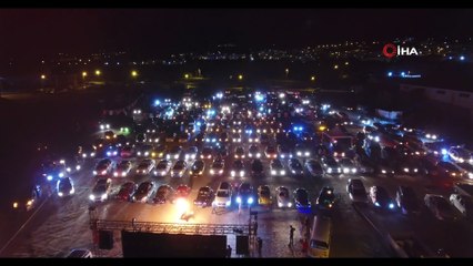 Tokat’ta arabalı sinemaya yoğun ilgi
