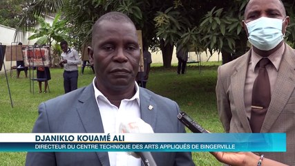 Examen artistique : Raymonde Goudou, Ministre de la Culture visite le centre de composition