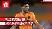 Raúl Jiménez falló su primer penalti oficial a nivel de clubes en juego vs Sevilla