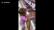'Ohh!' Cute little girl gets excited from seeing so much candy in Florida