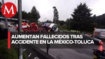 Volcadura de autobús deja 15 muertos en la México-Toluca