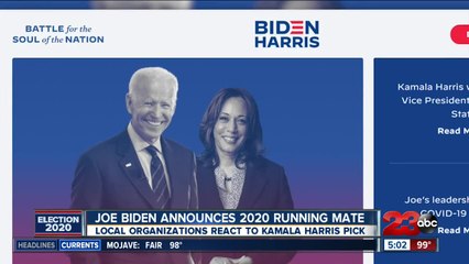Joe Biden picks Sen. Harris as running mate