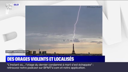 De violents orages ont frappé une partie de la France