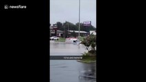 Flash flooding in Tulsa, Oklahoma drowns van