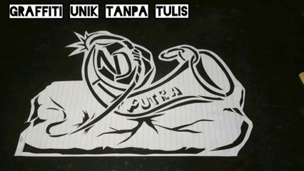 ANDI PUTRA GRAFFITI PAKAI PISAU CUTTER TANPA TULIS