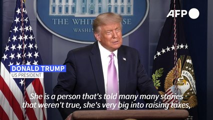 Trump lashes out at Biden's running mate Kamala Harris