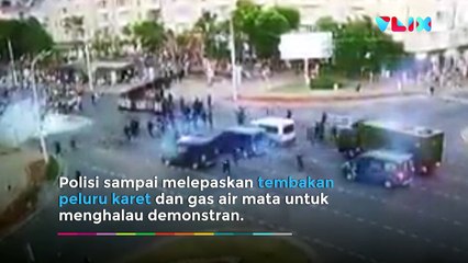 Demo Tolak Presiden, Warga Belarusia Ditabrak Truk Aparat