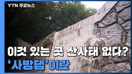 [앵커리포트] 이것 설치된 곳에 산사태 없었다...'사방댐' 이란? / YTN