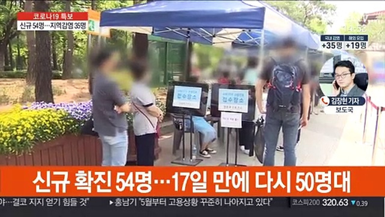 신규 확진 54명…국내 감염 20일만에 최다