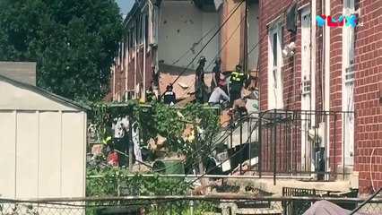 Ledakan Gas Hancurkan 3 Rumah di Baltimore
