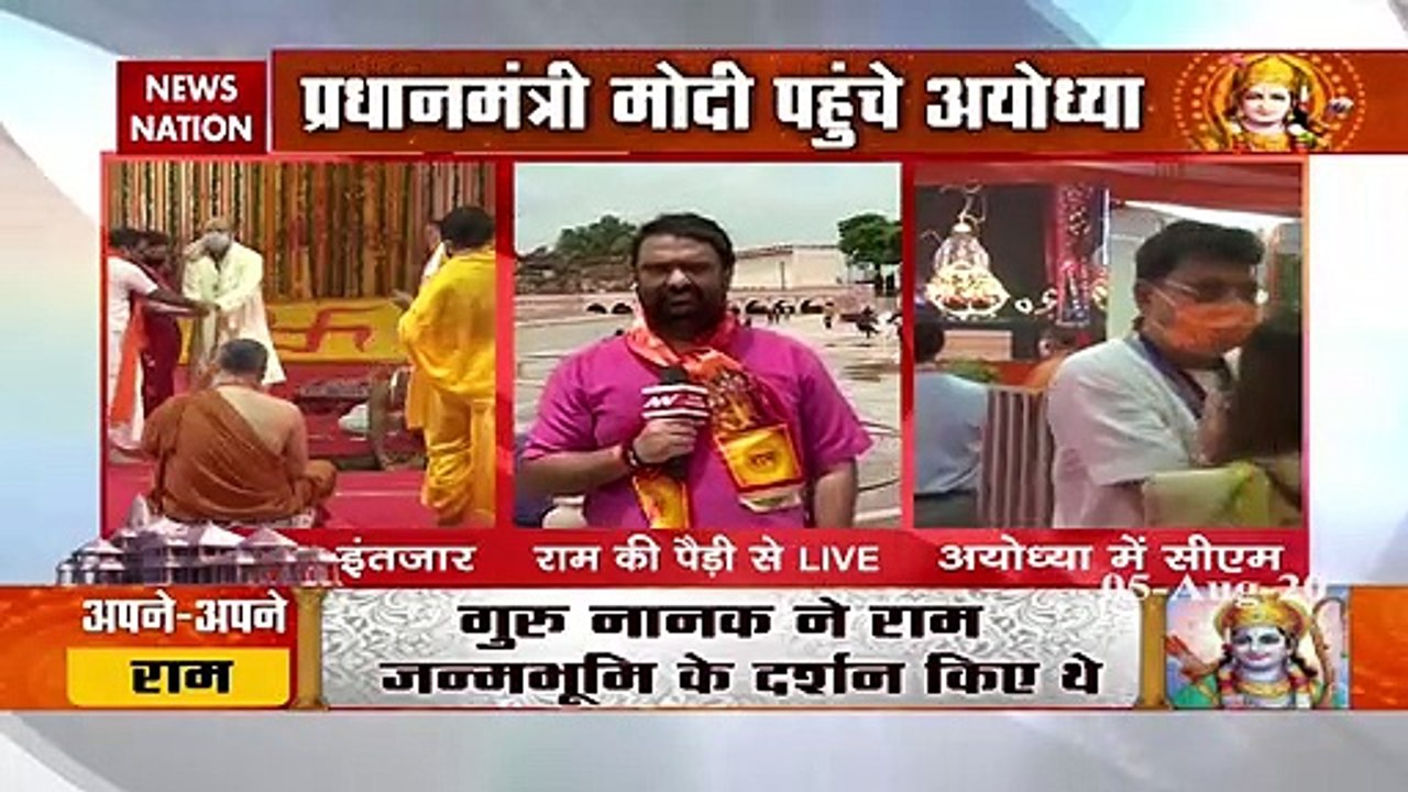 PM Modi's Chopper flying over AyodhyaPM-Chopper