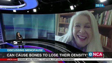 Menopause can cause bones to lose their density