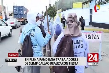 Eslimp Callao: trabajadores realizan fiesta a pesar de pandemia