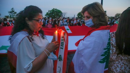 Beirut mourns blast victims with grief and rage, one week on