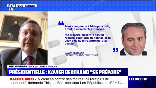 Présidentielle 2022: Philippe Bas (LR), souhaite vraiment que la droite et le centre se rassemblent pour n'avoir qu'un candidat