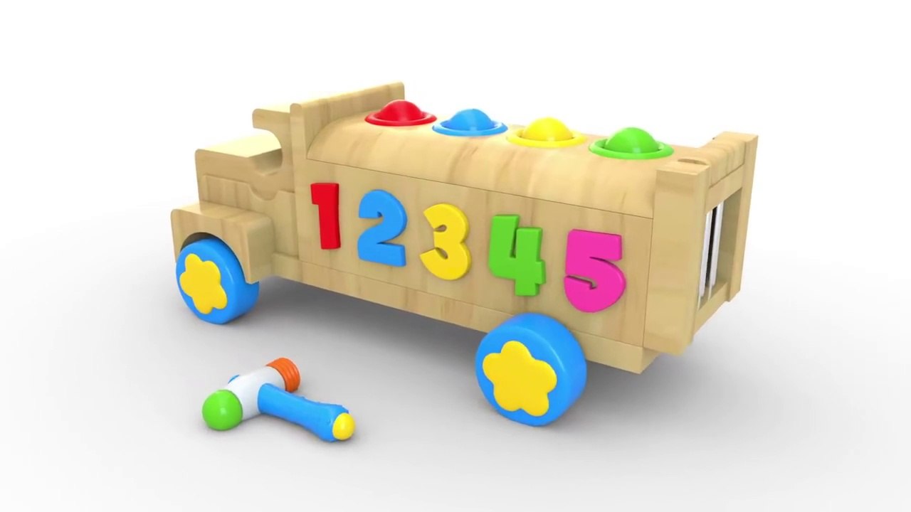 Learn numbers with wooden truck toy new arrivals