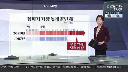 [그래픽 뉴스] 장마 50일