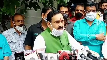 मंत्री नरोत्तम मिश्रा ने मीडिया से की चर्चा