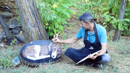 Bingöllü usta doğadan topladığı malzemeleri sanat eserine dönüştürüyor