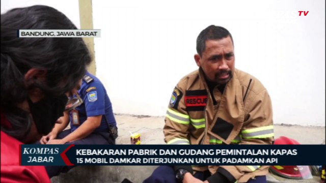 Kebakaran Besar Pabrik & Gudang Pemintalan Kapas di Bandung