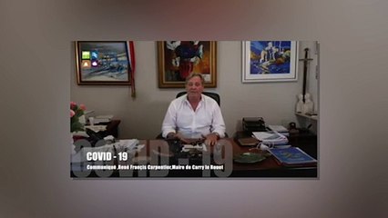René Francis Carpentier s'adresse aux Carryens dans une vidéo publié sur Facebook