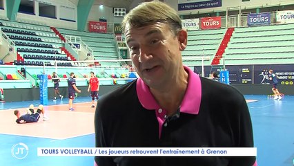 Le journal - 11/08/2020 - TOURS VOLLEYBALL / Les joueurs retrouvent l'entraînement à Grenon