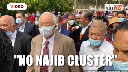 Najib thankful no new cluster from his supporters at SRC judgement day rally