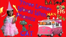 Three Letter Words In English With Phonics | Learn To Read Three Letter Words Blending| With Prutha