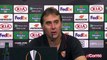 Julen Lopetegui entrenador del Sevilla FC tras la victoria frente al Wolverhampton Wanderers