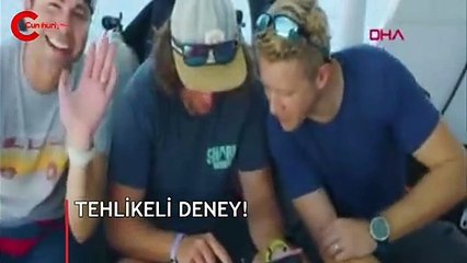 Youtuber tehlikeli deneyi kayda alarak, sosyal medyadan paylaştı
