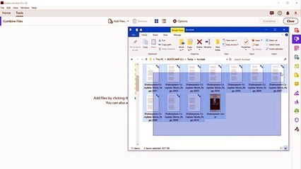 Combine images into PDF file using Acrobat