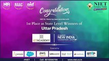 NIET Gr. Noida secured 1st Place as State Level Winners of ICT Academy New India Learnathon 2020