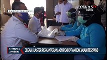 Cegah klaster perkantoran,asn pemkot ambon jalani tes swab