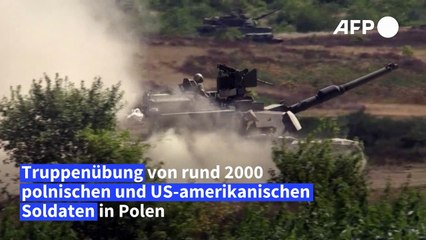 Truppenübung von polnischen und US-Soldaten in Polen