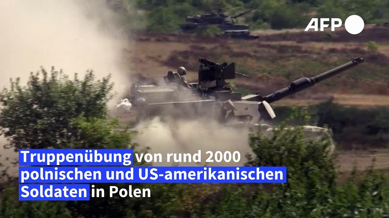Truppenübung von polnischen und US-Soldaten in Polen