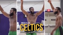 JAYLEN BROWN Miraculous Half Court Shot   Full Court Smile - from the NBA Bubble
