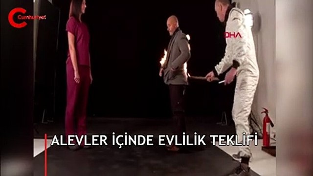 Sosyal medyanın gündemine oturan evlilik teklifi!