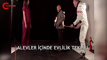 Sosyal medyanın gündemine oturan evlilik teklifi!
