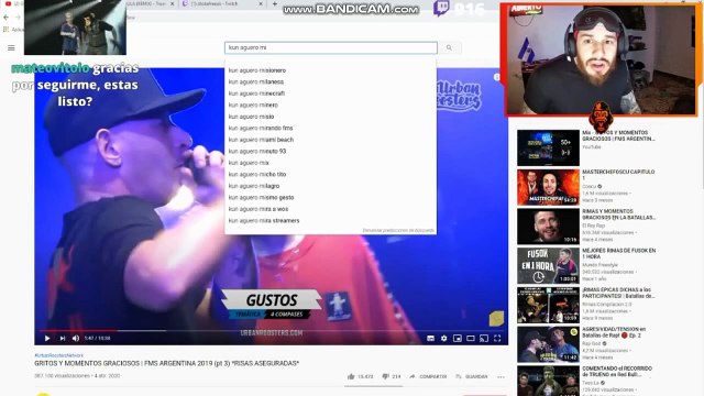 MESSI habla con MISIONERO mientras REACCIONA AL KUN AGUERO