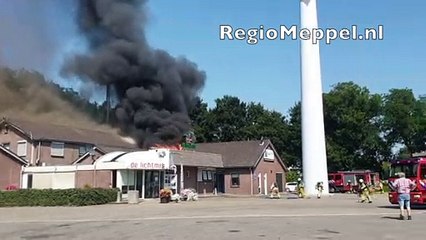 Zeer grote brand restaurant De Lichtmis - Rouveen