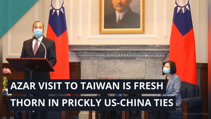 Azar visit to Taiwan is fresh thorn in prickly US-China ties, and other top stories from August 12, 2020.