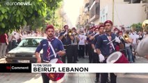 فيديو: مسيرة في بيروت بعد أسبوع على انفجار المرفأ الدامي