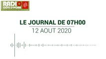 Journal de 07 heures du 12 août 2020 [Radio Côte d'Ivoire]